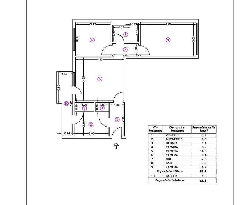3 camere Stefan cel Mare