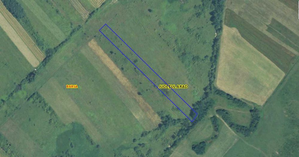 Teren extravilan situat în Județul Arad, Comuna Bârsa, Sat Hodiș