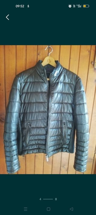 Geacă Zara Man M piele naturala bărbați