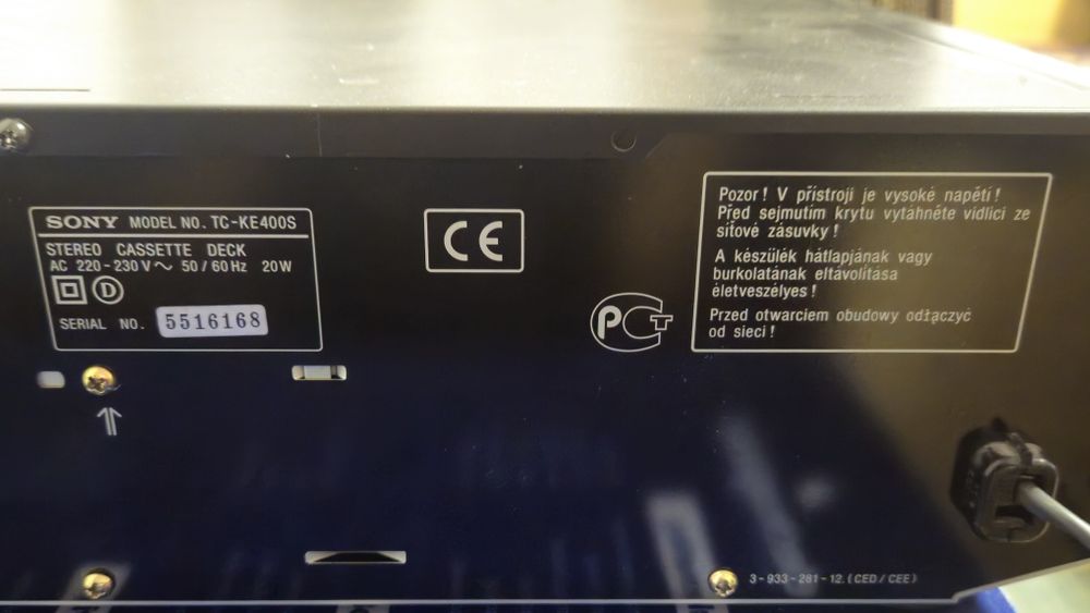 Sony TC-KE400S, stare foarte buna, cu fata de TC-KE300, Dolby S