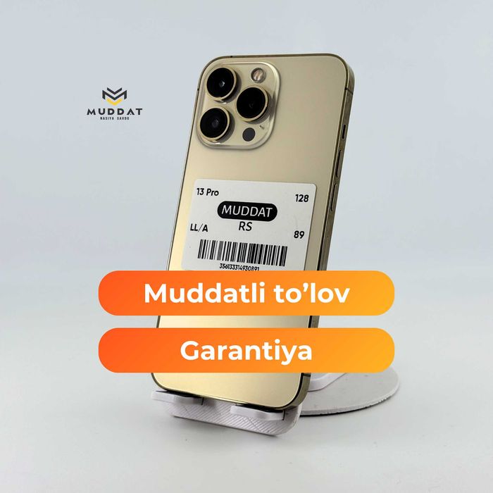 iPhone 13 Pro 128GB - muddatli to'lovga kafolat bilan