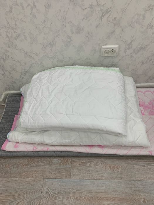 Одеяло синтепоновое 2 шт белые стеганные