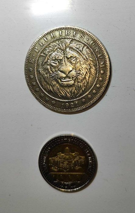Продам игровой жетон  долларовая монета США со львом