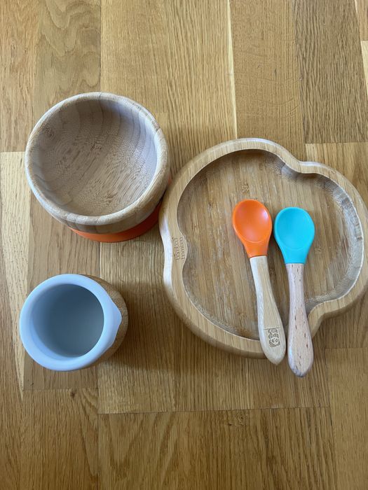 Bamboo Bamboo чиния, купа, чаша и лъжичка