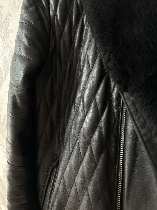 Дубленка кожанная