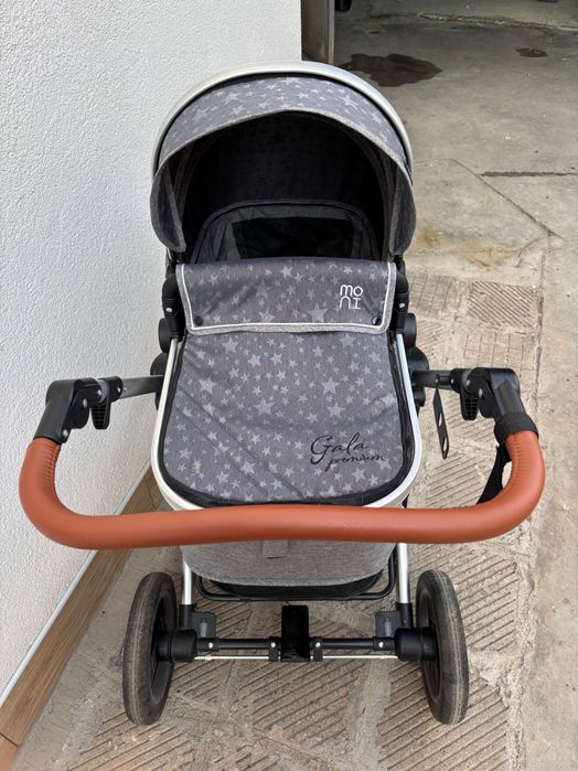 Комбинирана бебешка количка 3в1 Moni gala premium, stars