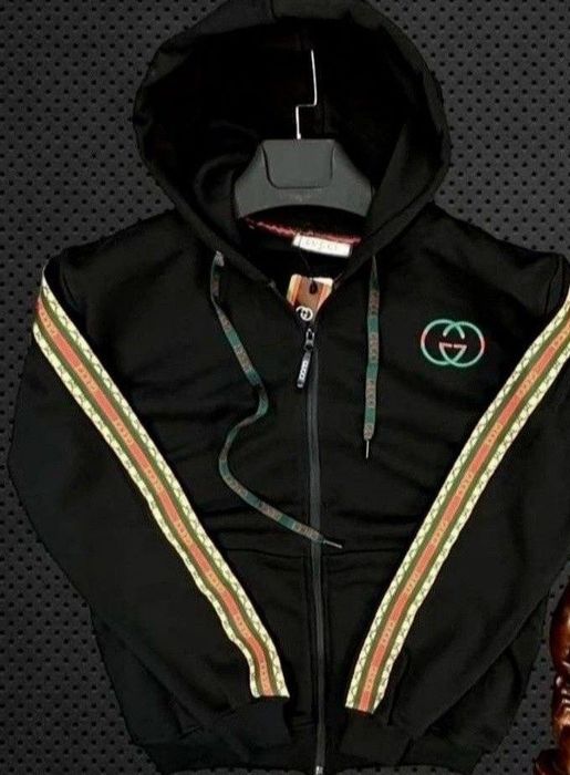 Trening barbati Gucci, sezonul rece, logo brodat/bumbac