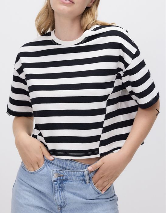 Дамска раирана тениска