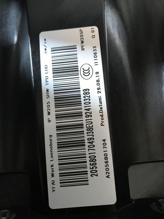 Plansa bord mercedes c-class 2022