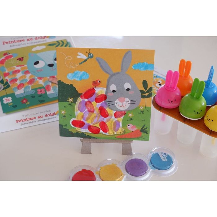 Детски комплект за рисуване с пръсти “Домашни любимци” - Créa Lign‘