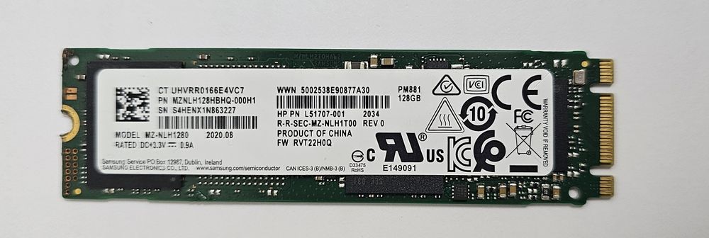 Samsung SSD 128GB M.2 SATA