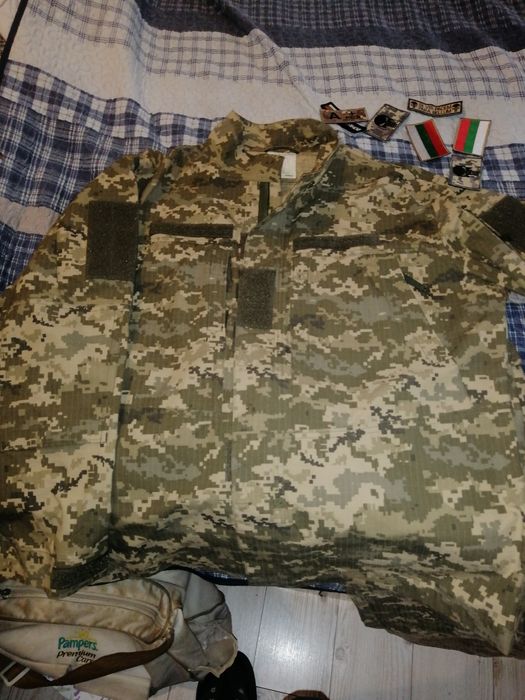 Маскировъчен компл. - подсилена пол. куртка и такт. панталон +горнище