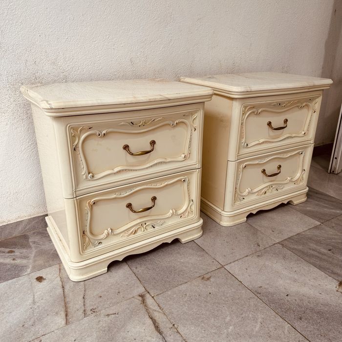 Италианско класическо огледало + 2 нощни шкафчета