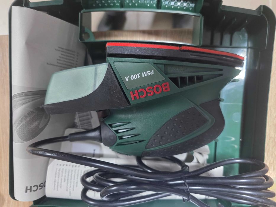 Bosch PSM 100 A - Slefuitor delta, 100 W, 104 mm, valiza plastic