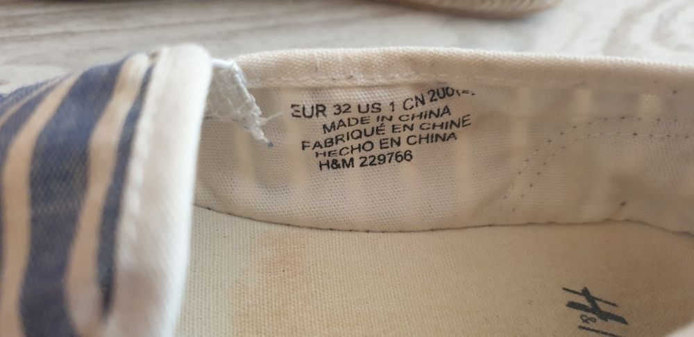 еспадрили H&M и подарък джапанки