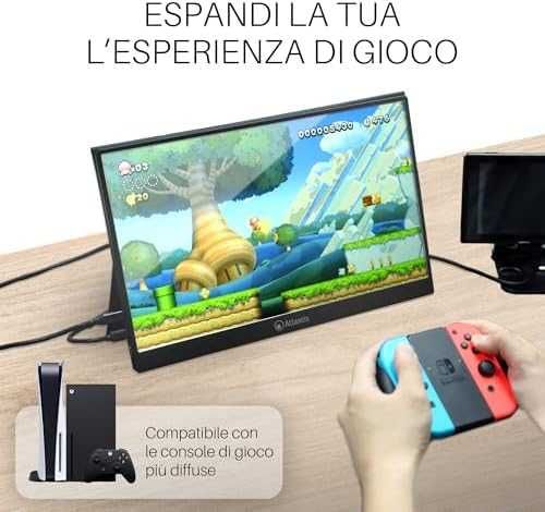 Нов Atlantis 16-инчов преносим монитор 1080P Full HD 1920x1080 HDMI...