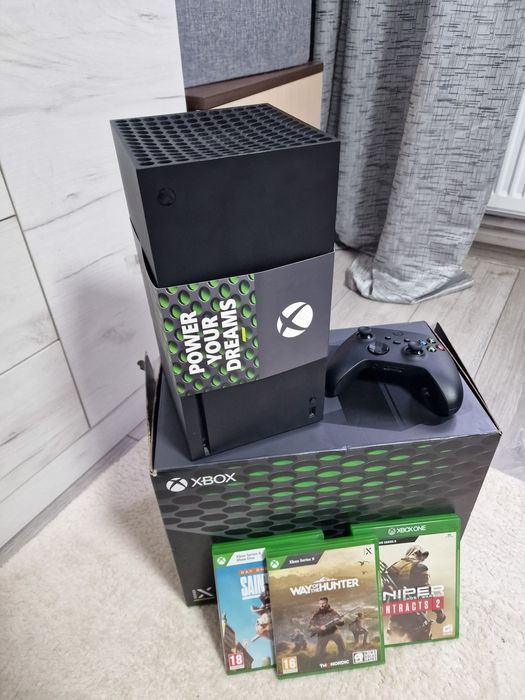 Consola Xbox Series X 1TB SSD, Controller  + 3 Jocuri + Statie