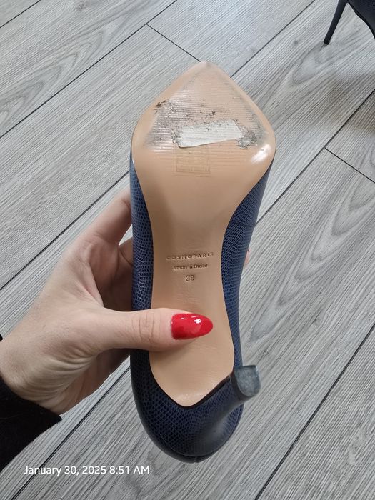 Pantofi dama Cosmoparis 39 piele naturala snake print