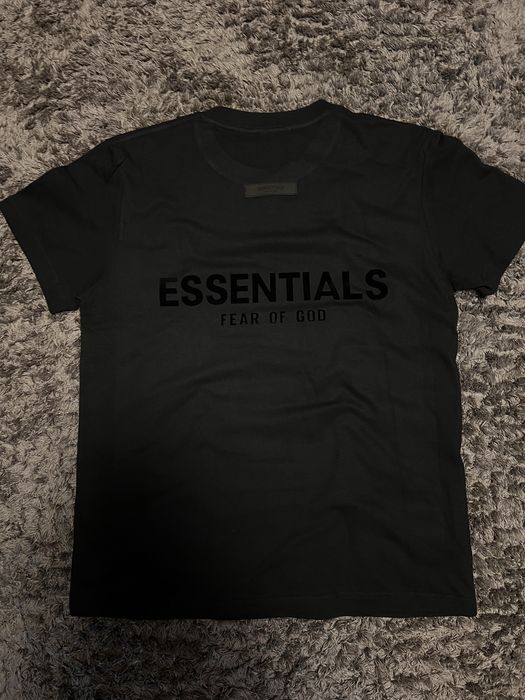 essentials basic black tee футболка