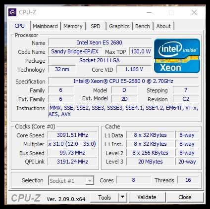 Kомпютър DELL PRECISION T5600 Intel Xeon E5-2680 32gb RX 570