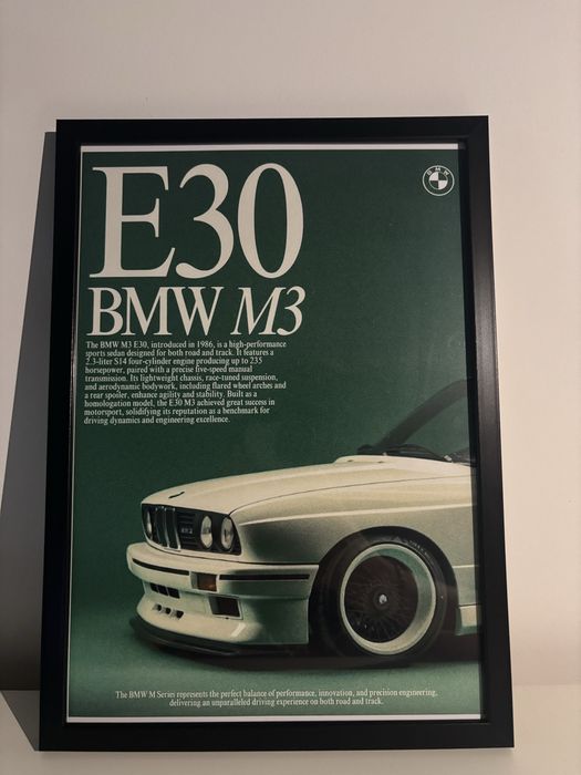 Poster Bmw  E30
