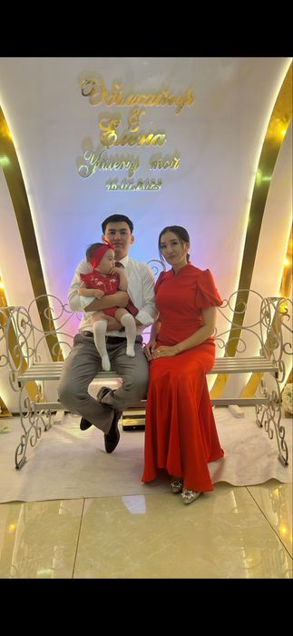 Платье вечернее красного цвета