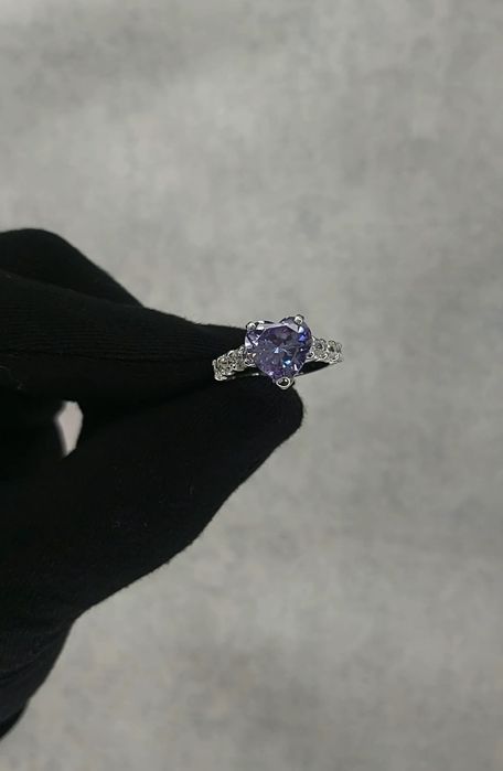 Кумуш узук Женский кольцо для влюблённых подарки сердечки подарок