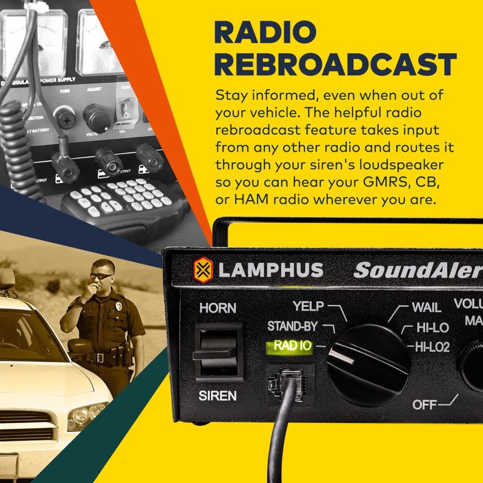 Serena  lamphus SoundAlert 100W Emergency Police Siren Kit