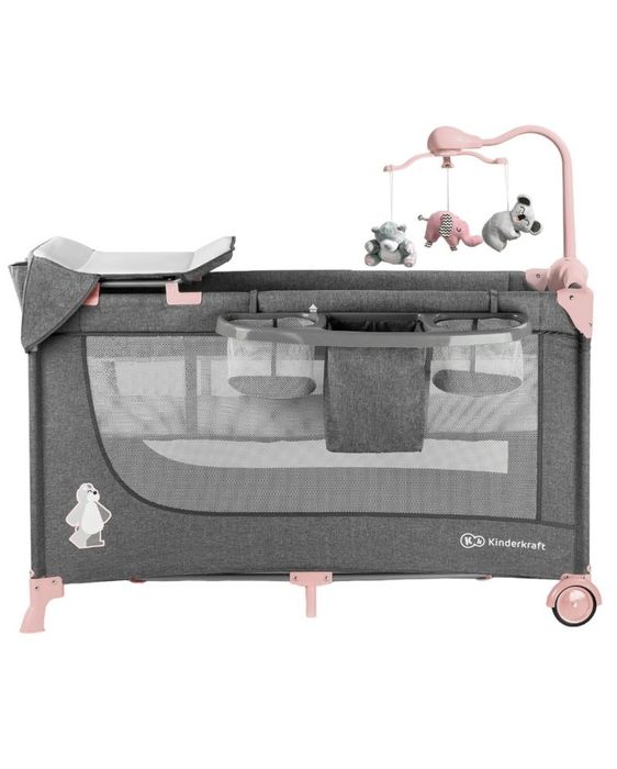 Patut pliabil pt bebelusi stare impecabila+saltea cocos noua