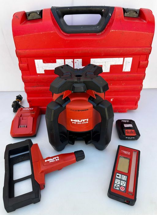 ТОП ЦЕНА! Hilti PR 30-HVS A12 - Ротационен лазер за употреба на открито перфектен!