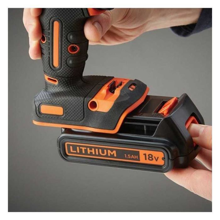 Акумулаторен ударен винтоверт BLACK & DECKER BDCHD18K, 18 V