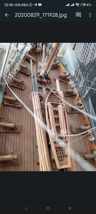 Продается корабль ручной работы.
