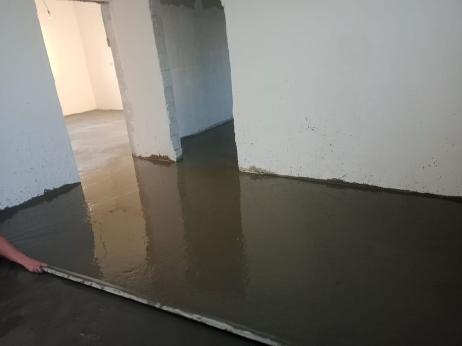 Стяжка квметр 1500тг.  Алматы наливной  пола, стяжка под маяк, топинг.