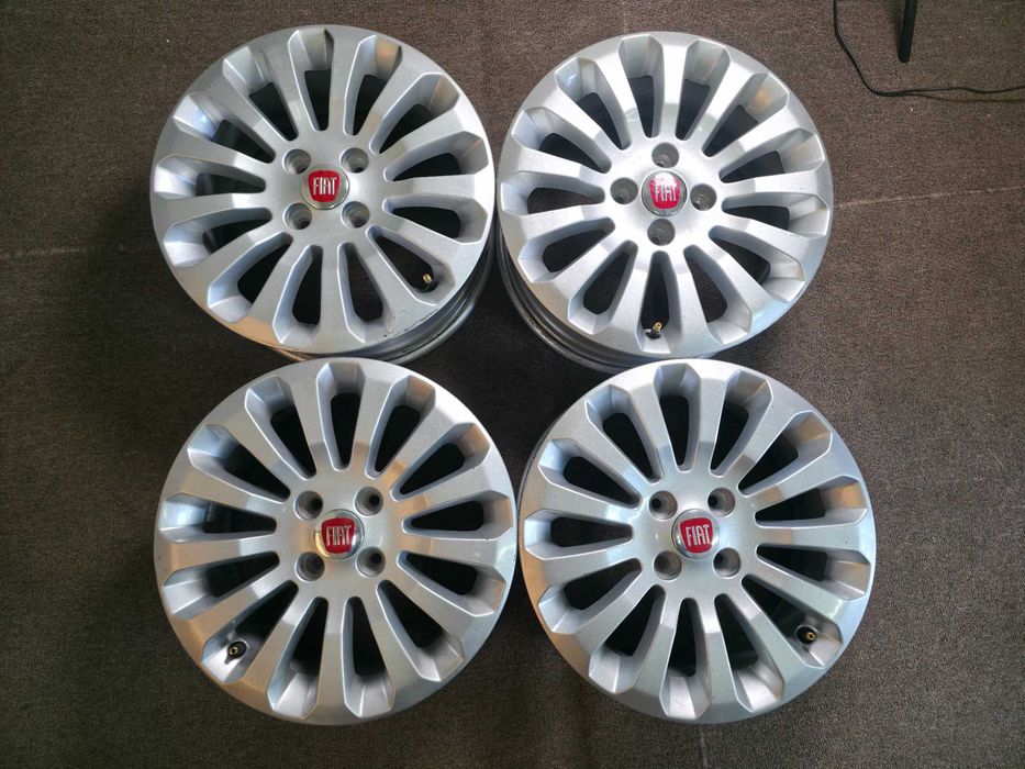 4 Jante Aliaj 4x98 15'' - OEM Fiat 500 / Ford KA - 6J ET 40 !