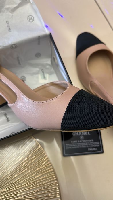 Туфли каблуки chanel слинбэки