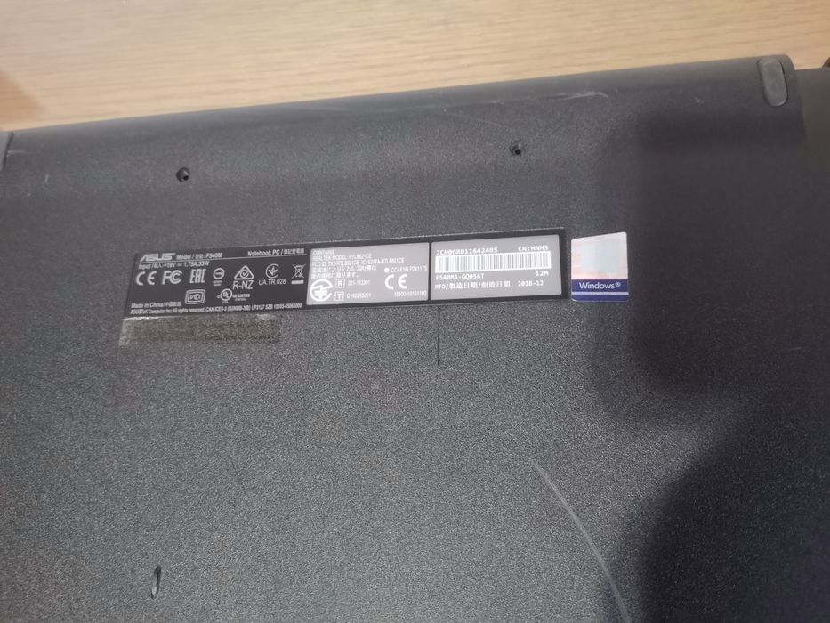 Bottom-case Asusi F540M