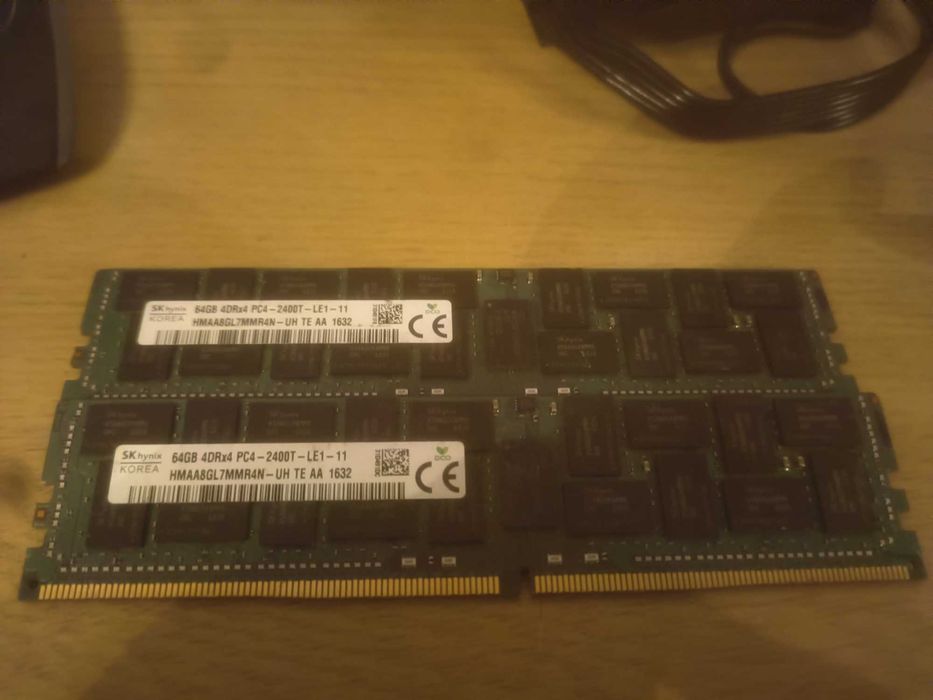 Kit 2x RAM server SK Hynix 64GB DDR4 LRDIMM ECC REG 2400MHz – 128GB total