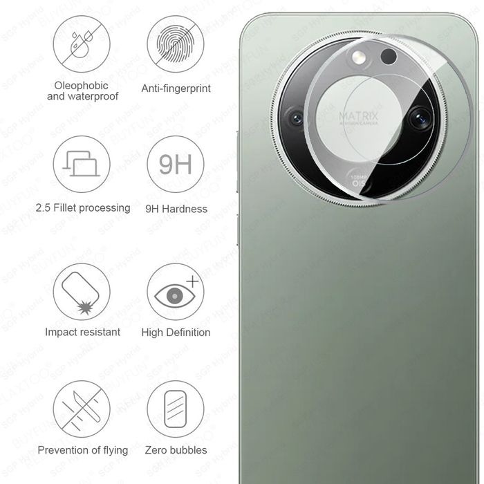 Honor Magic 8 Lite / 8 Pro / 3D 9H Стъклен протектор за камера