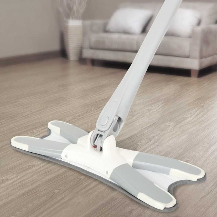 Моп с микрофибърна подложка за бързо и ефективно почистване