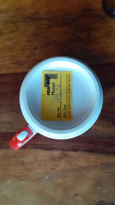 чаша бял порцелан с подложка и чинийка Rou bill Германия антикварна