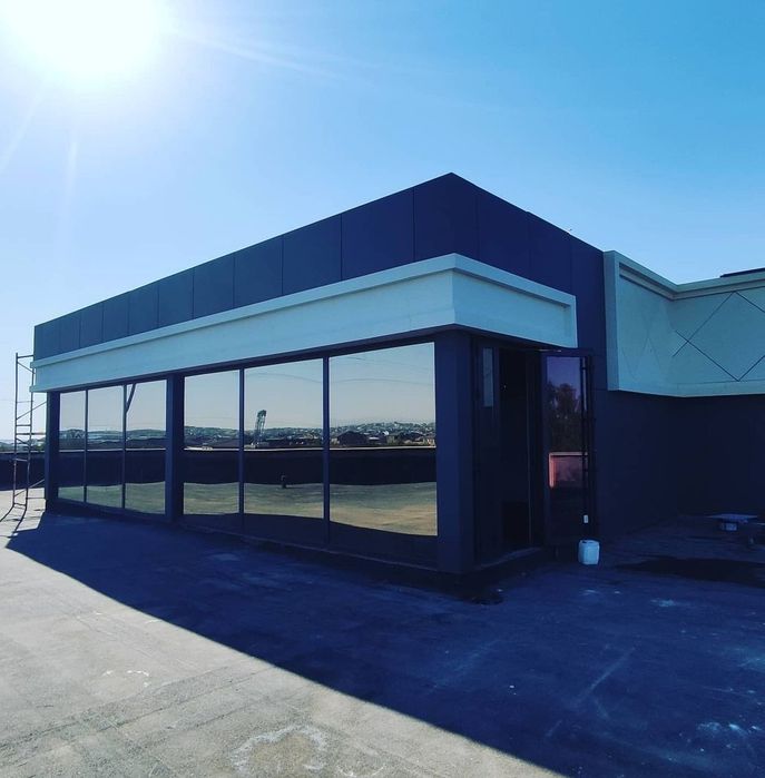 Алюкабонд (4 mm), профиль алюминиевый (25×50)