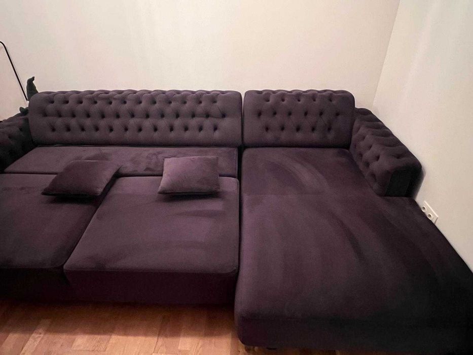 De vanzare Canapea Coltar Extensibila Chesterfield cu motor