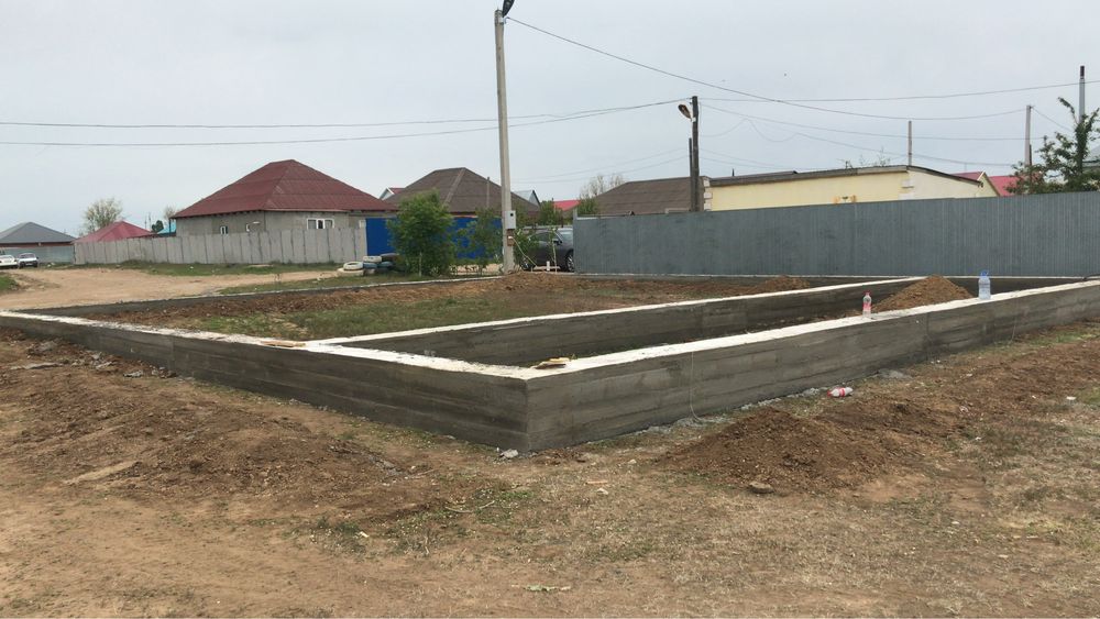 Фундамент . Крыша . Стяжка.