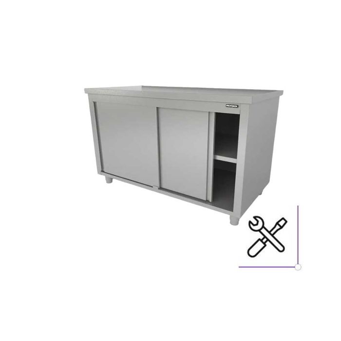 Шкаф инокс с плъзгащи врати Z21  РАЗМЕРИ