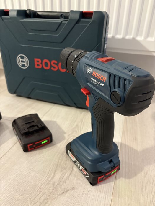 Surbelnita Electrica Bosch cu percutie GSB 180 LI cu 2 acumulatrori