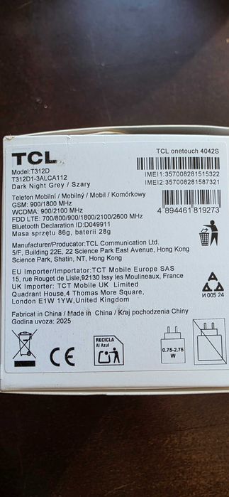 Телефон TCL 4042s