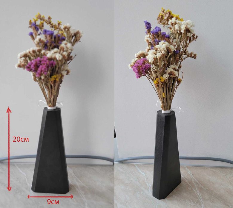 Дървени декоративни вази от бор.