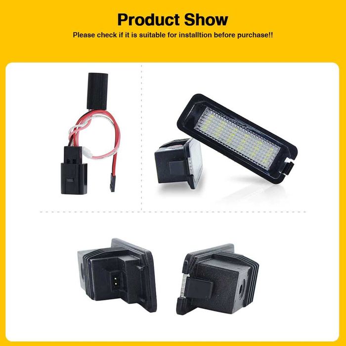 Плафони LED 3027-1 за регистрационен номер  VW SEAT SKODA PORSCHE