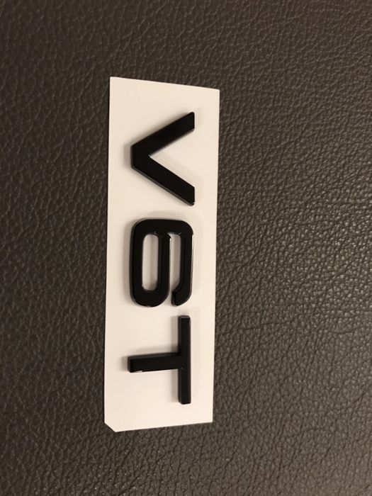 Emblema Audi V6t negru