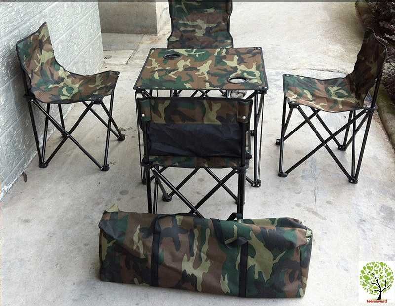 Рибарски комплект, маса със столове